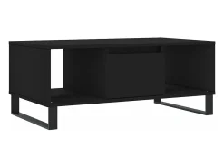 Hot vidaxl Mesa de centro 90x50x36,5 cm derivados de madeira Preto