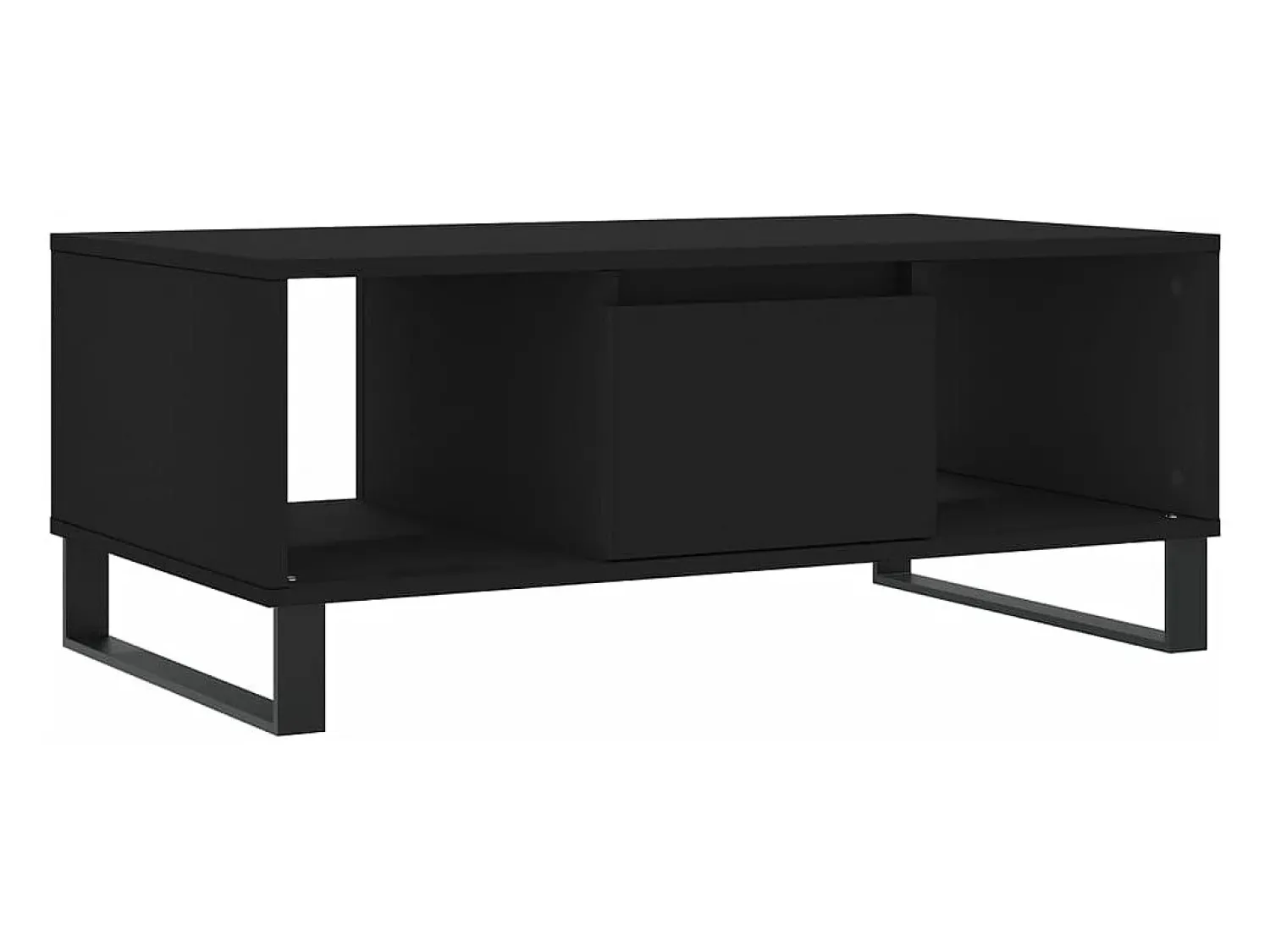 Hot vidaxl Mesa de centro 90x50x36,5 cm derivados de madeira Preto
