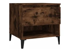 Mesa De Centro| Mesa de centro 50x46x50 cm derivados de madeira carvalho fumado PT864290 Castanho