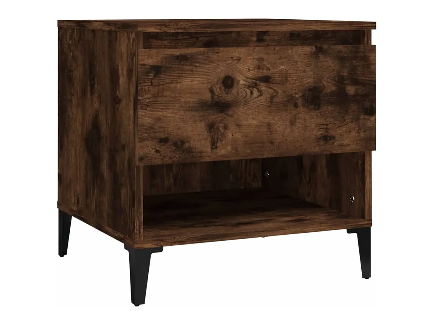 Mesa De Centro| Mesa de centro 50x46x50 cm derivados de madeira carvalho fumado PT864290 Castanho