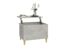 Best Mesa de centro 60x44,5x45 cm derivados madeira cimento PT943364 Cinzento