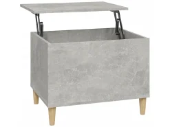 Best Mesa de centro 60x44,5x45 cm derivados madeira cimento PT943364 Cinzento