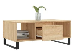 vidaxl Mesa de centro 90x50x36,5 cm derivados madeira carvalho sonoma Natural claro