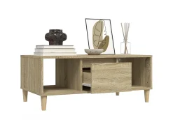 Mesa de centro 90x50x36,5 cm derivados madeira carvalho sonoma PT294029^ Mesa De Centro