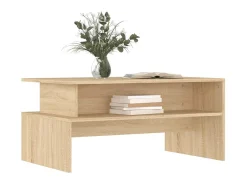 Hot Mesa de centro 90x55x42,5 cm derivados madeira carvalho sonoma PT849684 Castanho