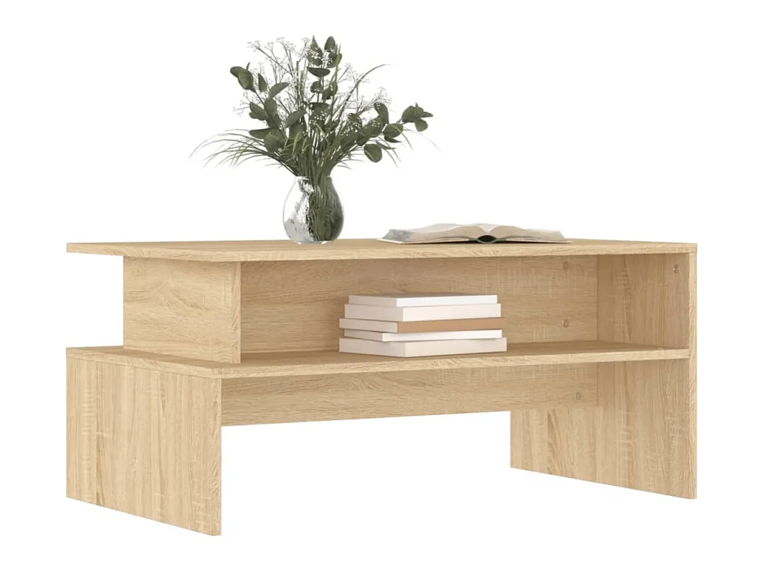 Hot Mesa de centro 90x55x42,5 cm derivados madeira carvalho sonoma PT849684 Castanho