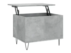 Mesa De Centro| Mesa de centro 60x44,5x45 cm derivados madeira cimento PT852159 Cinzento