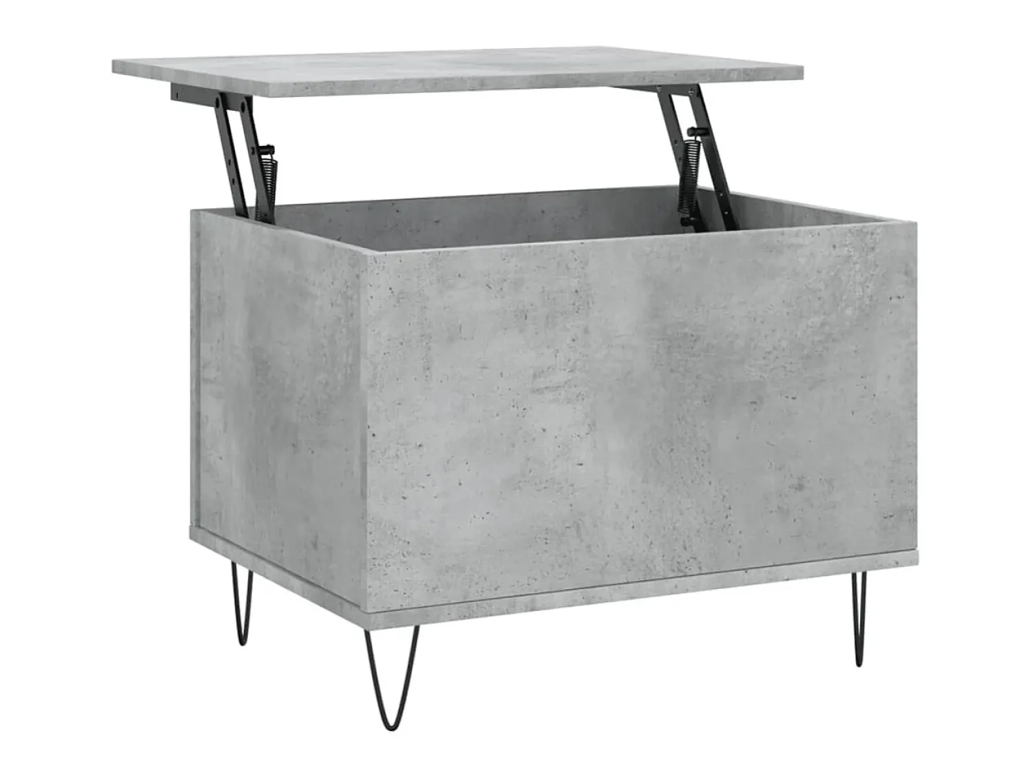 Mesa De Centro| Mesa de centro 60x44,5x45 cm derivados madeira cimento PT852159 Cinzento