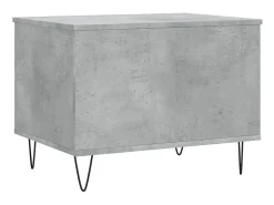 Mesa De Centro| Mesa de centro 60x44,5x45 cm derivados madeira cimento PT852159 Cinzento