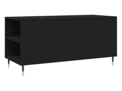 Mesa De Centro|vidaxl Mesa de centro 102x44,5x50 cm derivados de madeira Preto