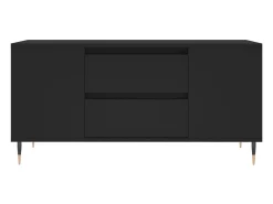 Mesa De Centro|vidaxl Mesa de centro 102x44,5x50 cm derivados de madeira Preto