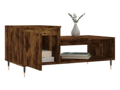 Discount Mesa de centro 100x50x45 cm derivados madeira carvalho fumado PT366734 Castanho