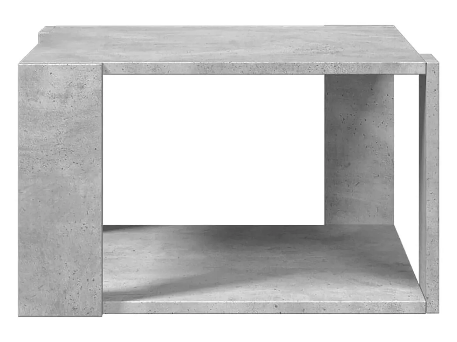 Mesa De Centro| Mesa de centro 51,5x51,5x30 cm derivados madeira cinza-cimento PT662525 Cinzento