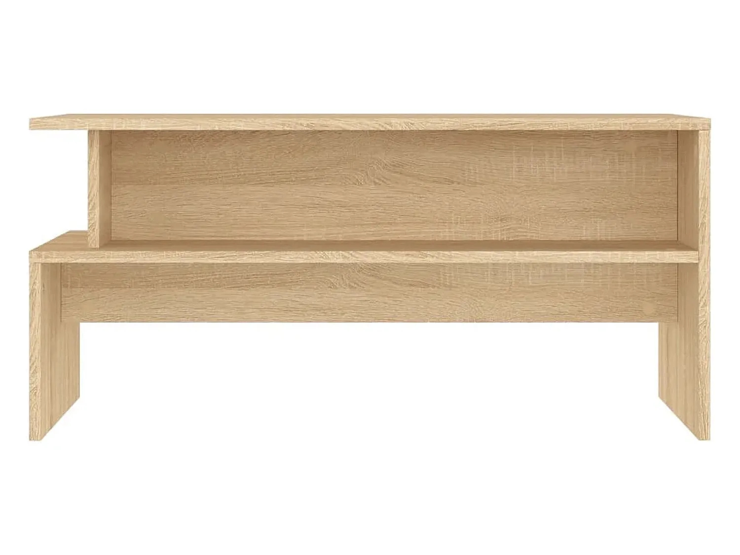 Clearance vidaxl Mesa de centro 90x55x42,5 cm derivados madeira carvalho sonoma Natural claro