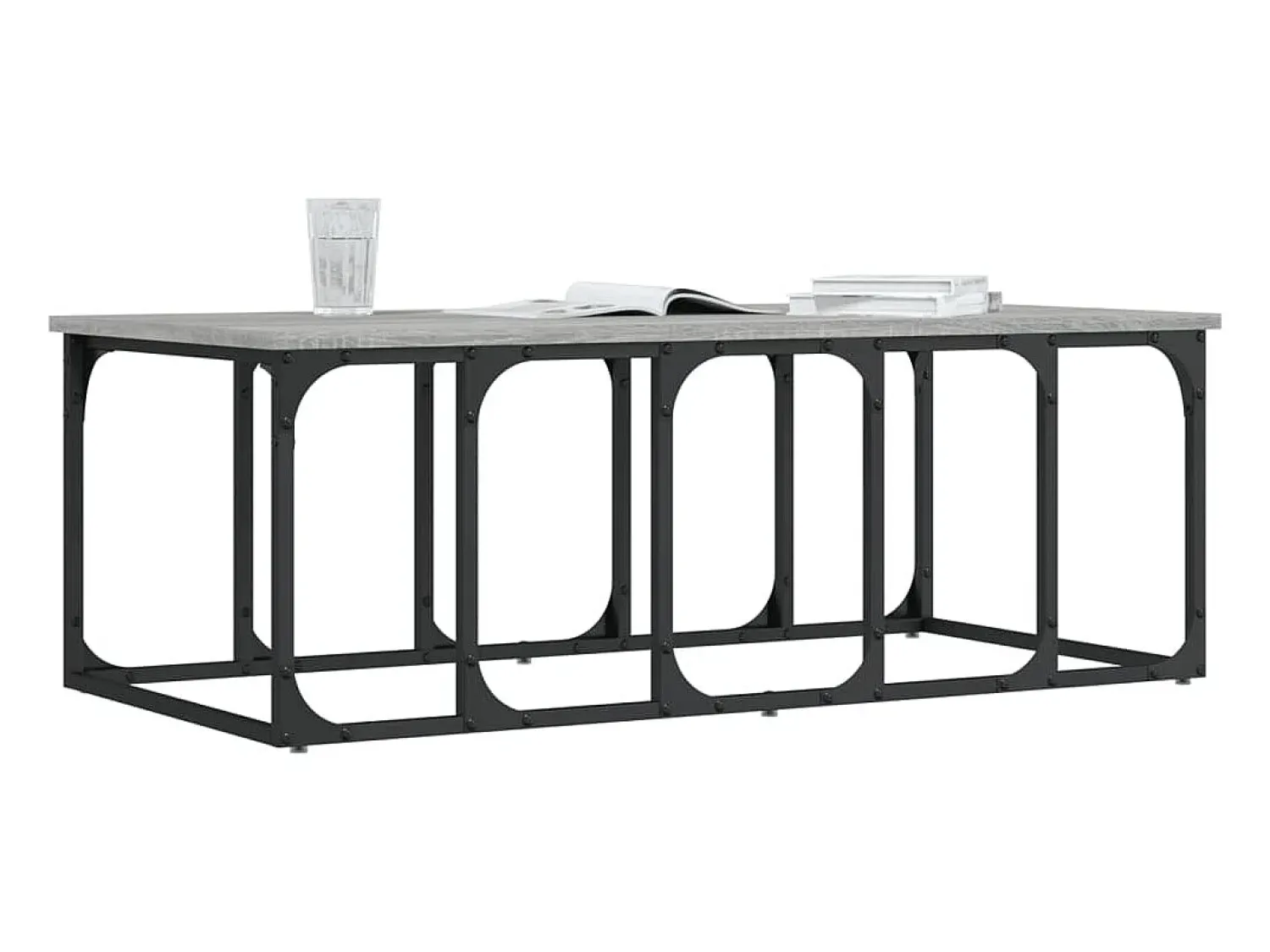 Mesa de centro 100x50x35,5 cm derivados madeira sonoma PT713542^ Mesa De Centro