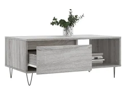 Mesa de centro 90x50x36,5 cm derivados madeira sonoma PT282541^ Mesa De Centro