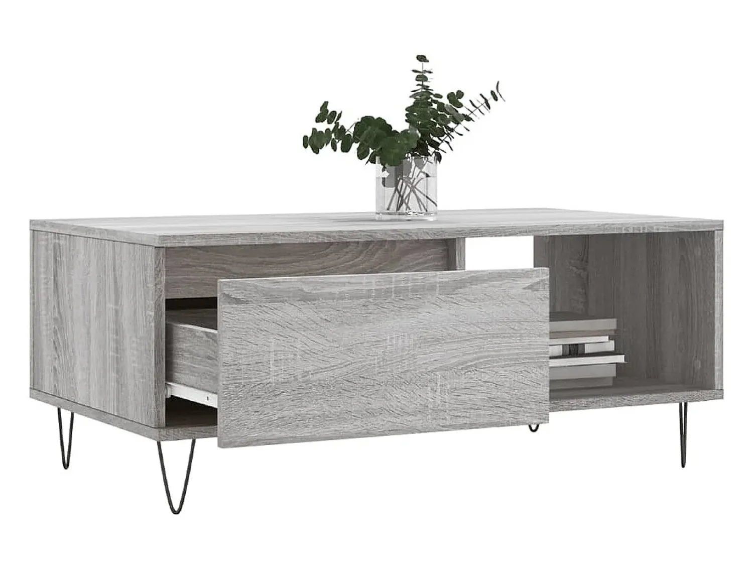 Mesa de centro 90x50x36,5 cm derivados madeira sonoma PT282541^ Mesa De Centro
