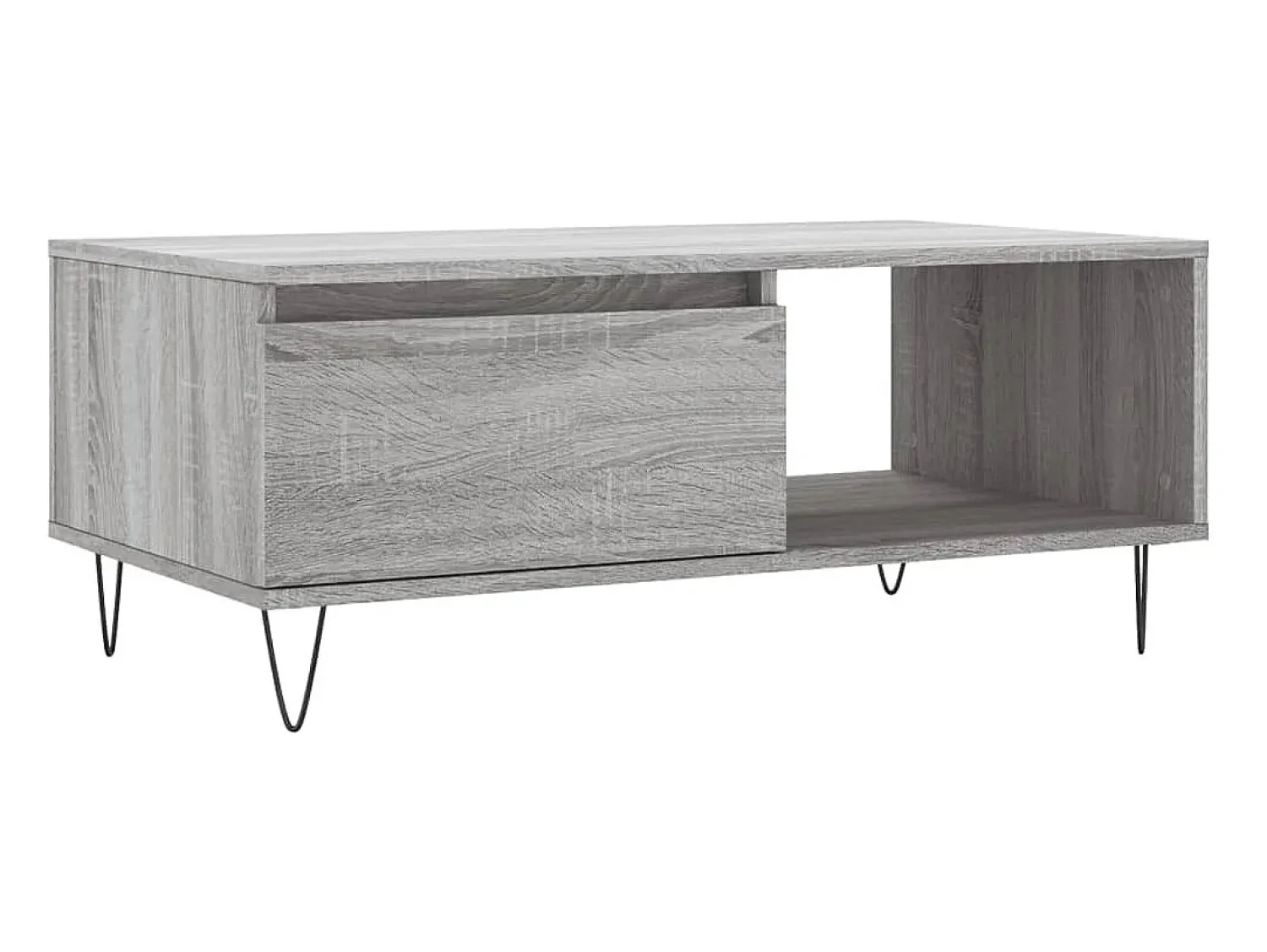 Mesa de centro 90x50x36,5 cm derivados madeira sonoma PT282541^ Mesa De Centro
