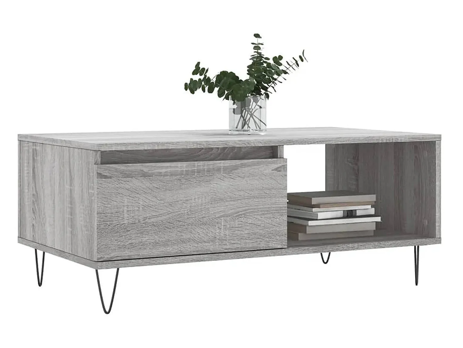 Mesa de centro 90x50x36,5 cm derivados madeira sonoma PT282541^ Mesa De Centro