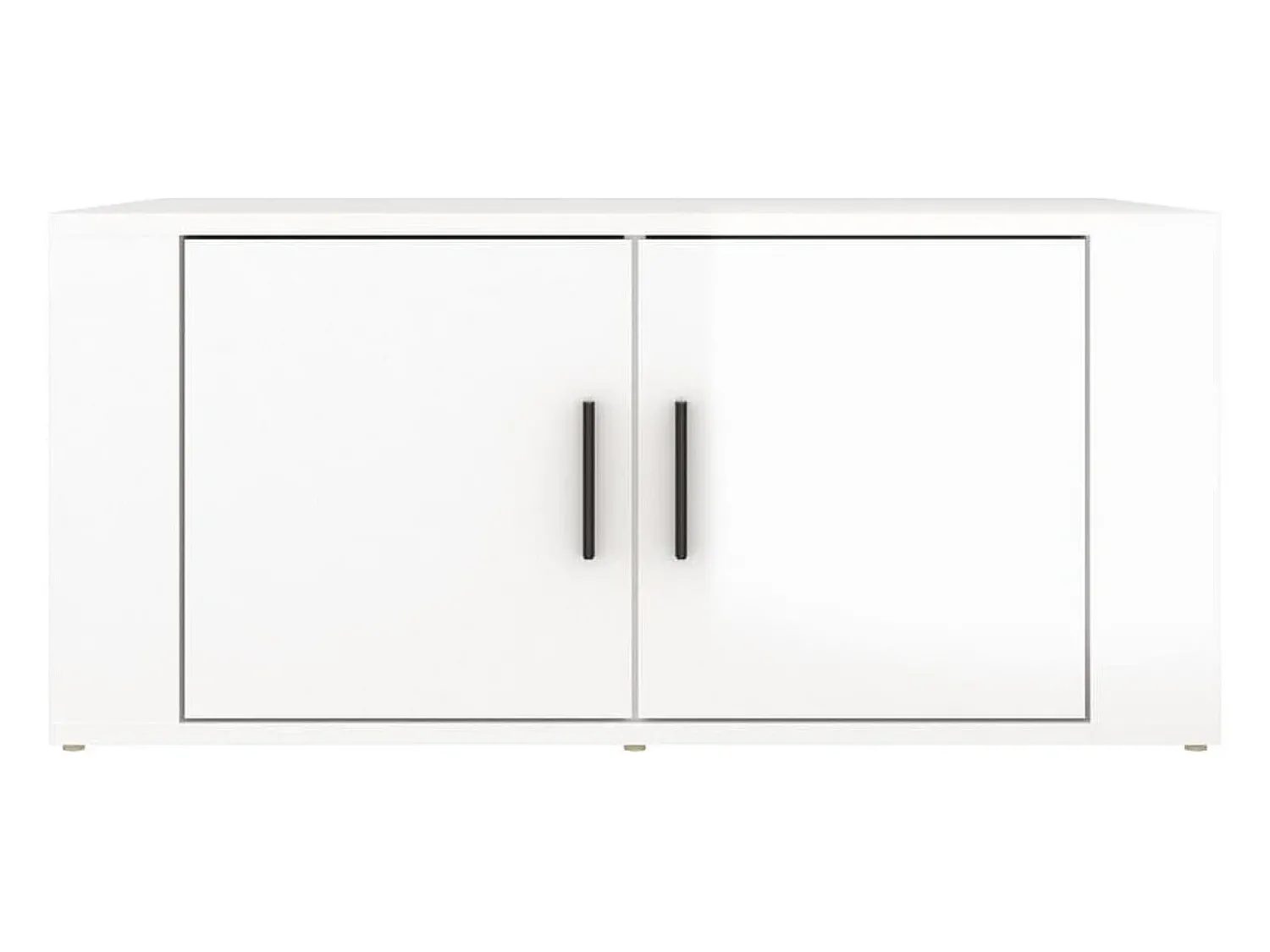 Mesa De Centro|vidaxl Mesa de centro 80x50x36 cm derivados madeira brilhante Branco