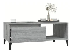 vidaxl Mesa de centro 90x50x36,5 cm derivados madeira sonoma^ Mesa De Centro