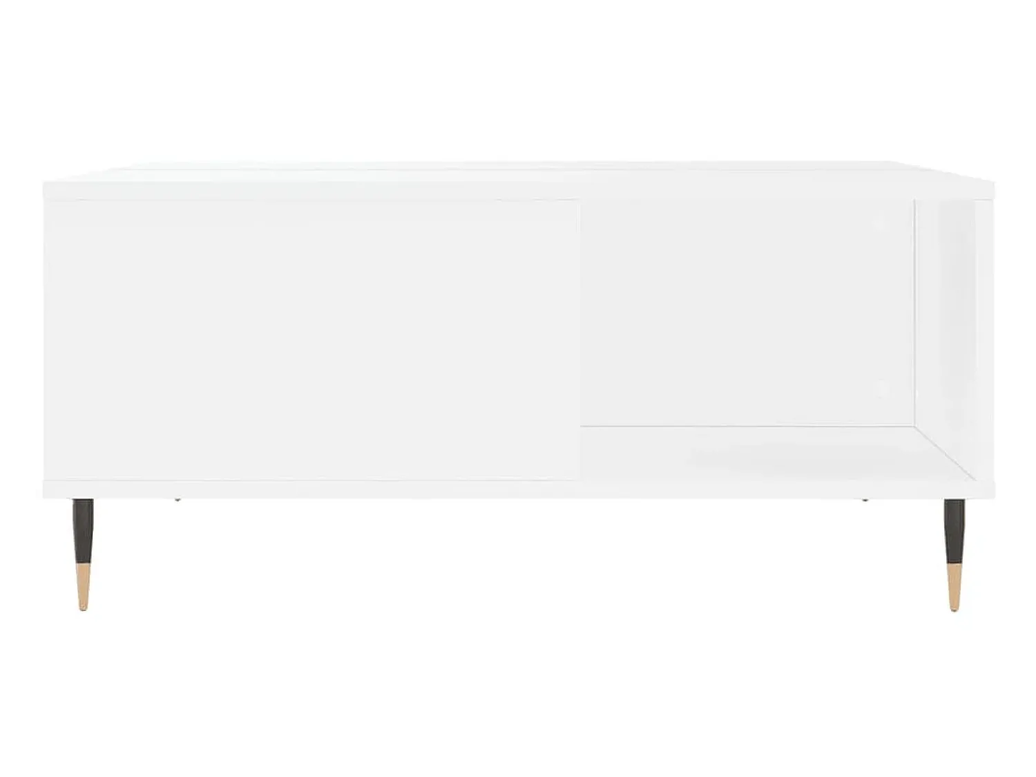 Outlet Mesa de centro 80x80x36,5 cm derivados de madeira PT365547 Branco