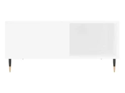 Outlet Mesa de centro 80x80x36,5 cm derivados de madeira PT365547 Branco