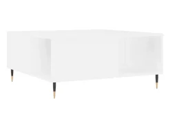 Outlet Mesa de centro 80x80x36,5 cm derivados de madeira PT365547 Branco
