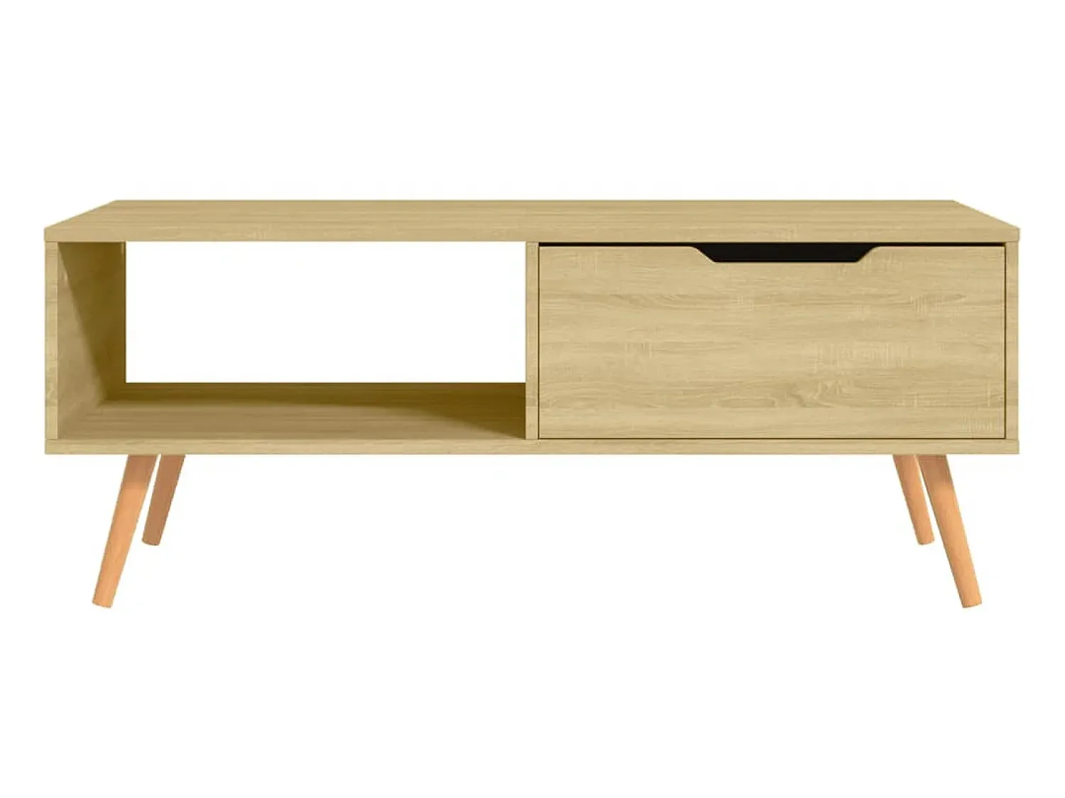 Mesa De Centro* Mesa de centro 100x49,5x43 cm derivados madeira carvalho sonoma PT224881 Castanho