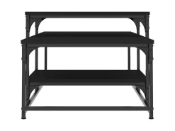 New Mesa de centro 102x60x45 cm derivados de madeira PT995187 Preto