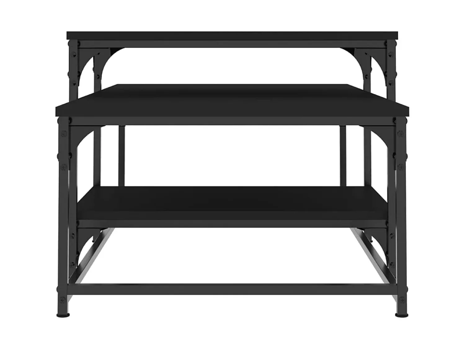 New Mesa de centro 102x60x45 cm derivados de madeira PT995187 Preto