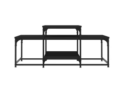 New Mesa de centro 102x60x45 cm derivados de madeira PT995187 Preto