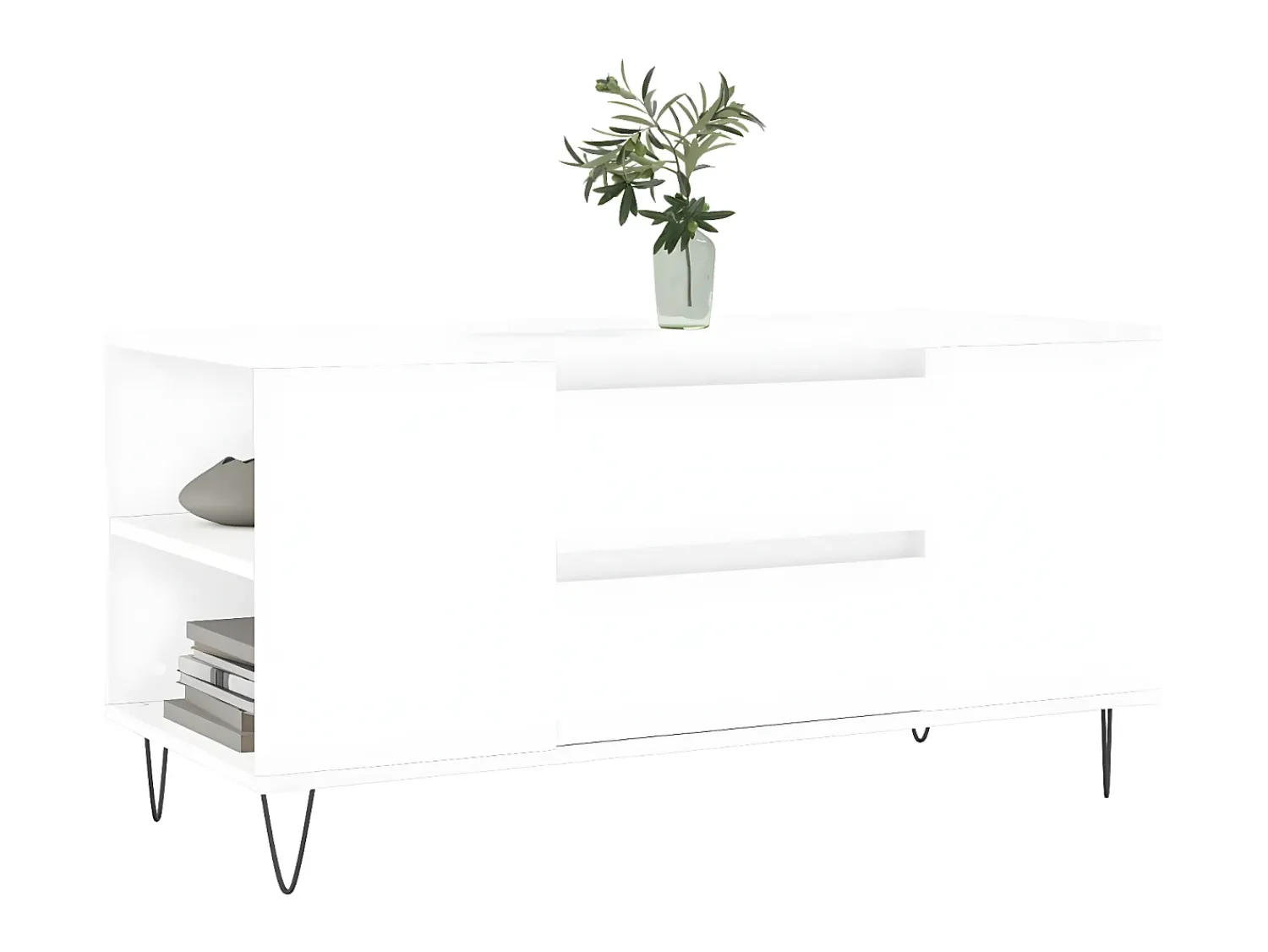 Mesa de centro 102x44,5x50 cm derivados de madeira PT212887^ Mesa De Centro