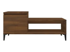 Mesa De Centro* Mesa de centro 100x50x45 cm derivados madeira carvalho PT362142 Castanho