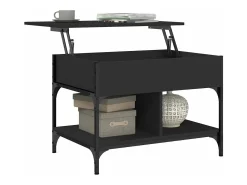 Mesa De Centro| Mesa de centro 70x50x50 cm derivados de madeira/metal PT562486 Preto