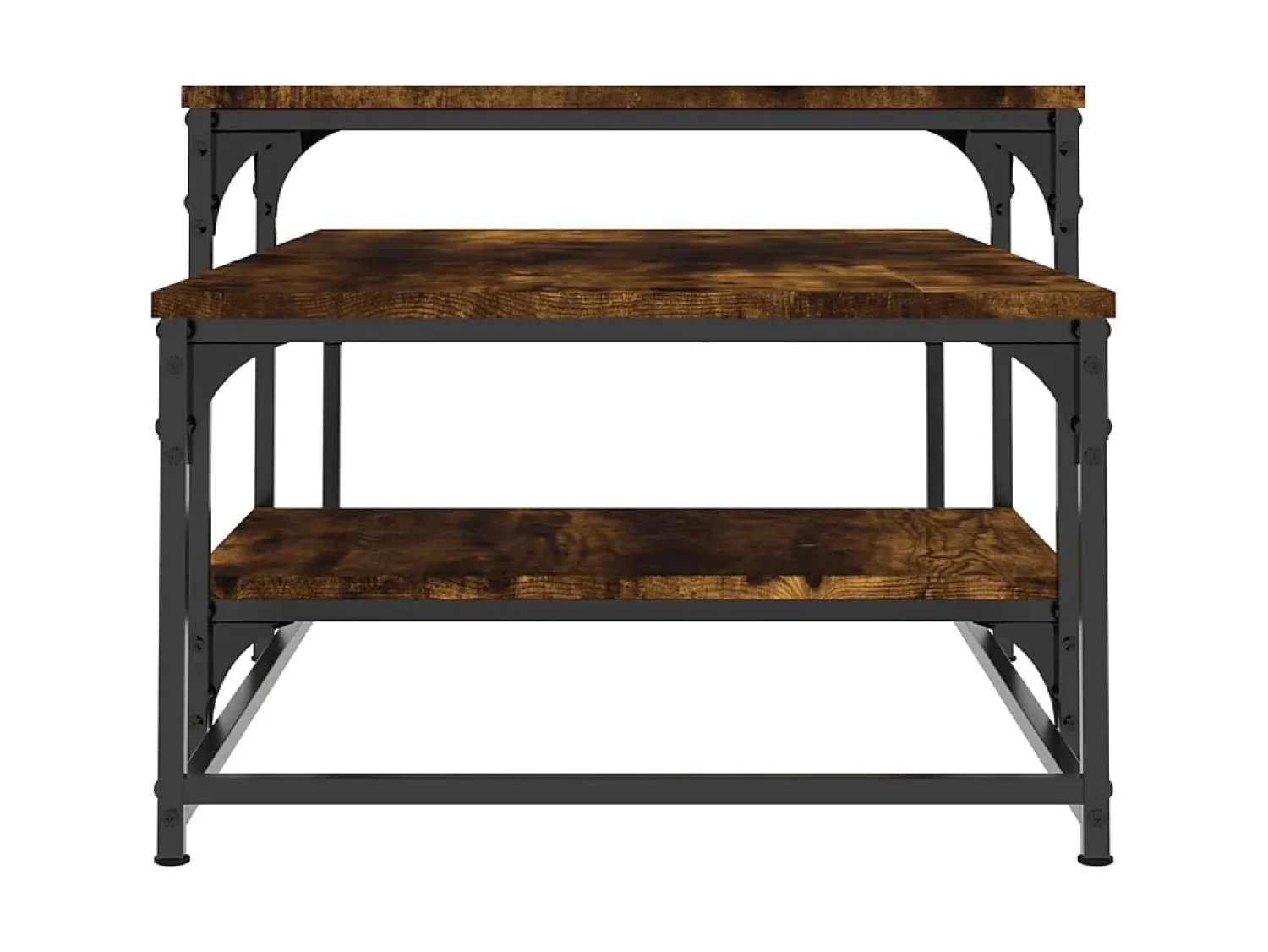 Mesa De Centro| Mesa de centro 102x60x45 cm derivados madeira carvalho fumado PT319411 Castanho