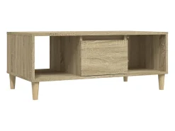 Best vidaxl Mesa de centro 90x50x36,5 cm derivados madeira carvalho sonoma Natural claro