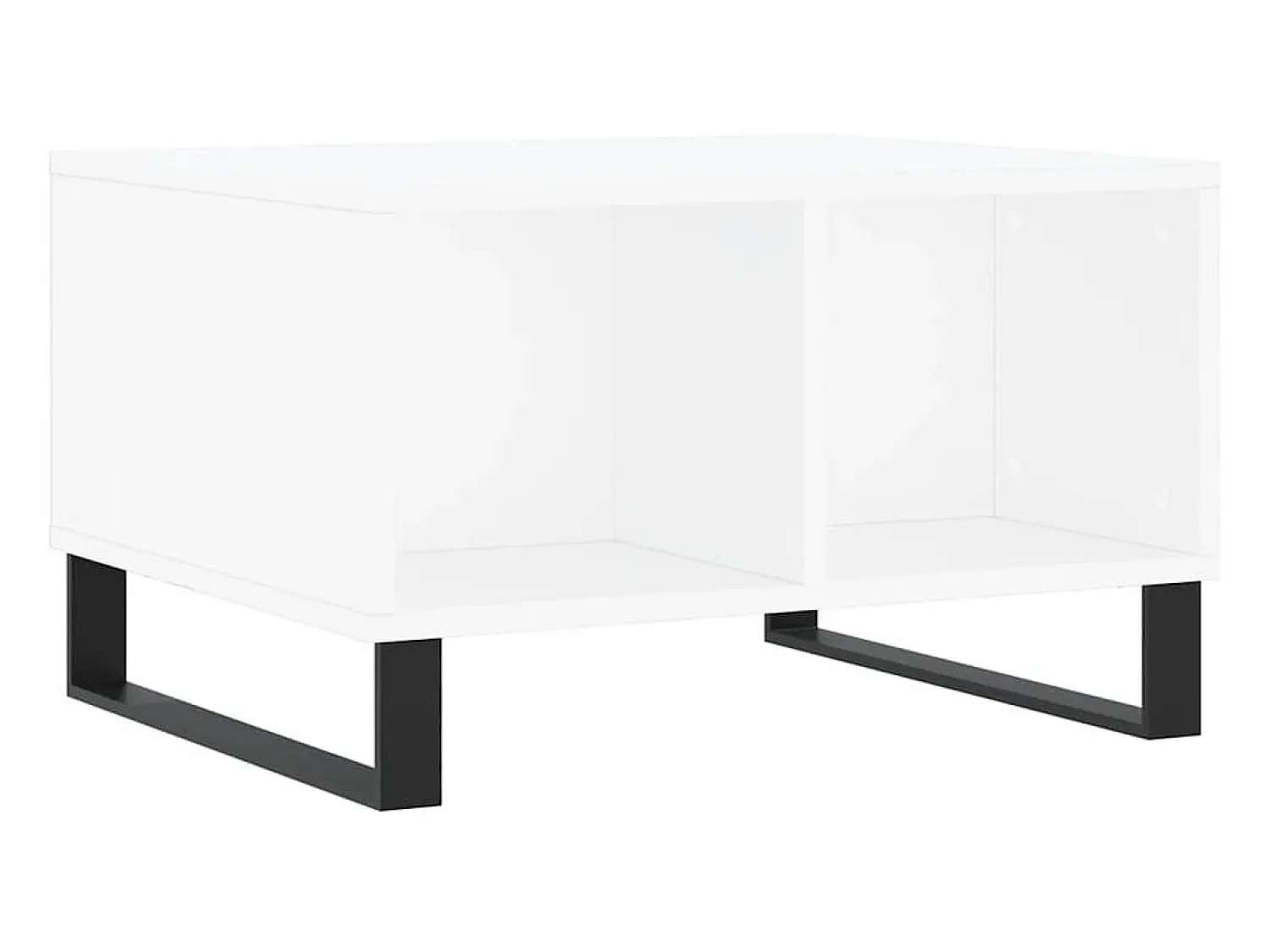 Mesa De Centro*vidaxl Mesa de centro 60x50x36,5 cm derivados de madeira Branco
