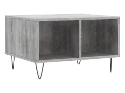 Hot Mesa de centro 60x50x36,5 cm derivados de madeira cinza sonoma PT773678 Cinzento