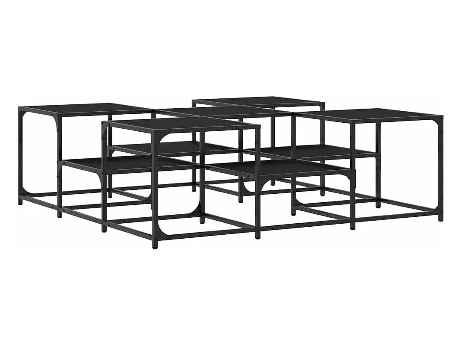 vidaxl Mesa de centro 121x121x40 cm derivados de madeira^ Mesa De Centro