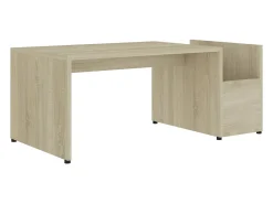 Mesa De Centro* Mesa de centro 90x45x35 cm derivados de madeira carvalho sonoma PT756502 Castanho