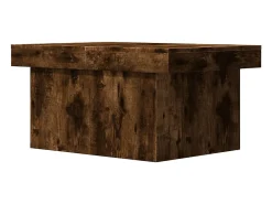 Mesa De Centro*vidaxl Mesa de centro 80x55x40 cm derivados de madeira carvalho fumado Natural claro
