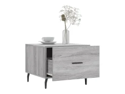 New Mesa de centro 50x50x40 cm derivados madeira sonoma cinza PT349873 Cinzento