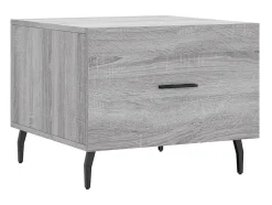 New Mesa de centro 50x50x40 cm derivados madeira sonoma cinza PT349873 Cinzento