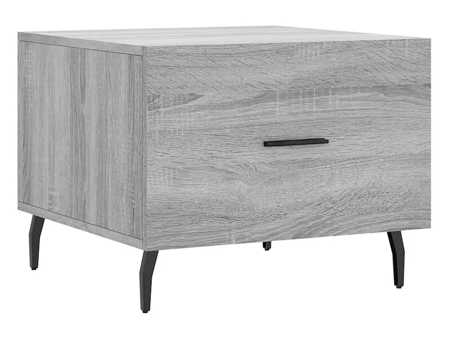 New Mesa de centro 50x50x40 cm derivados madeira sonoma cinza PT349873 Cinzento