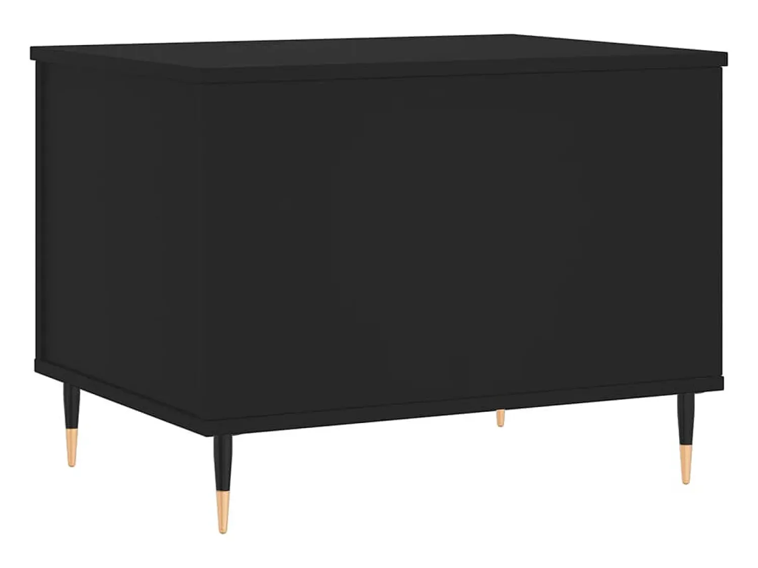 Mesa De Centro|vidaxl Mesa de centro 60x44,5x45 cm derivados de madeira Preto