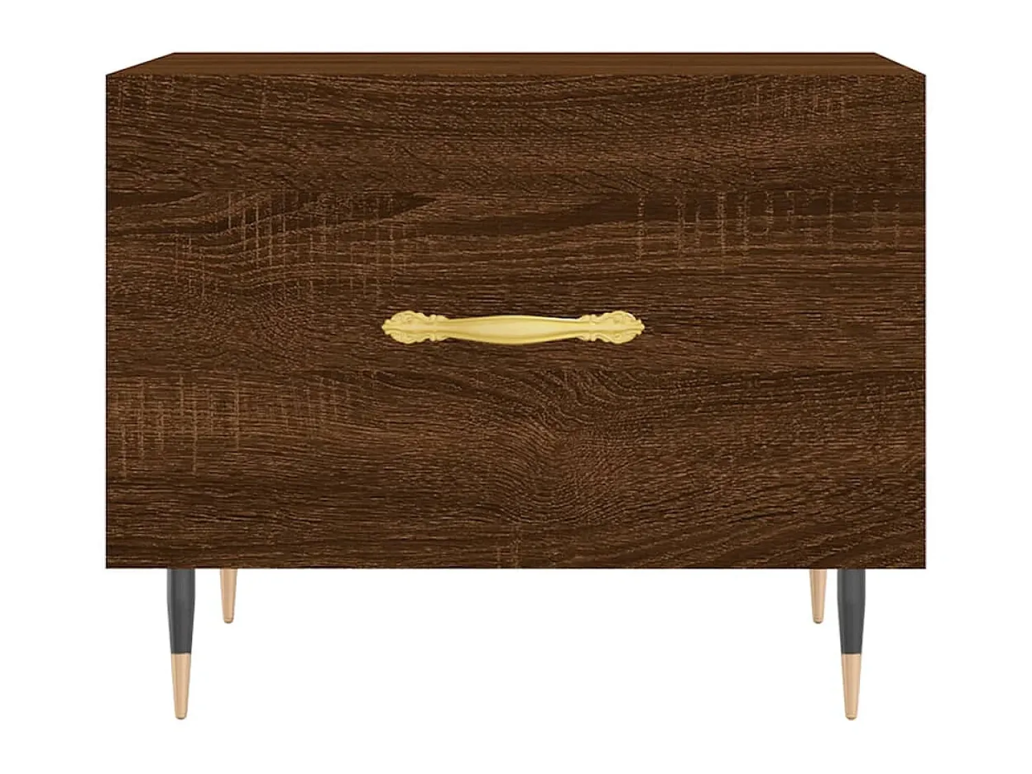Mesa De Centro| Mesa de centro 50x50x40 cm derivados madeira carvalho PT802989 Castanho
