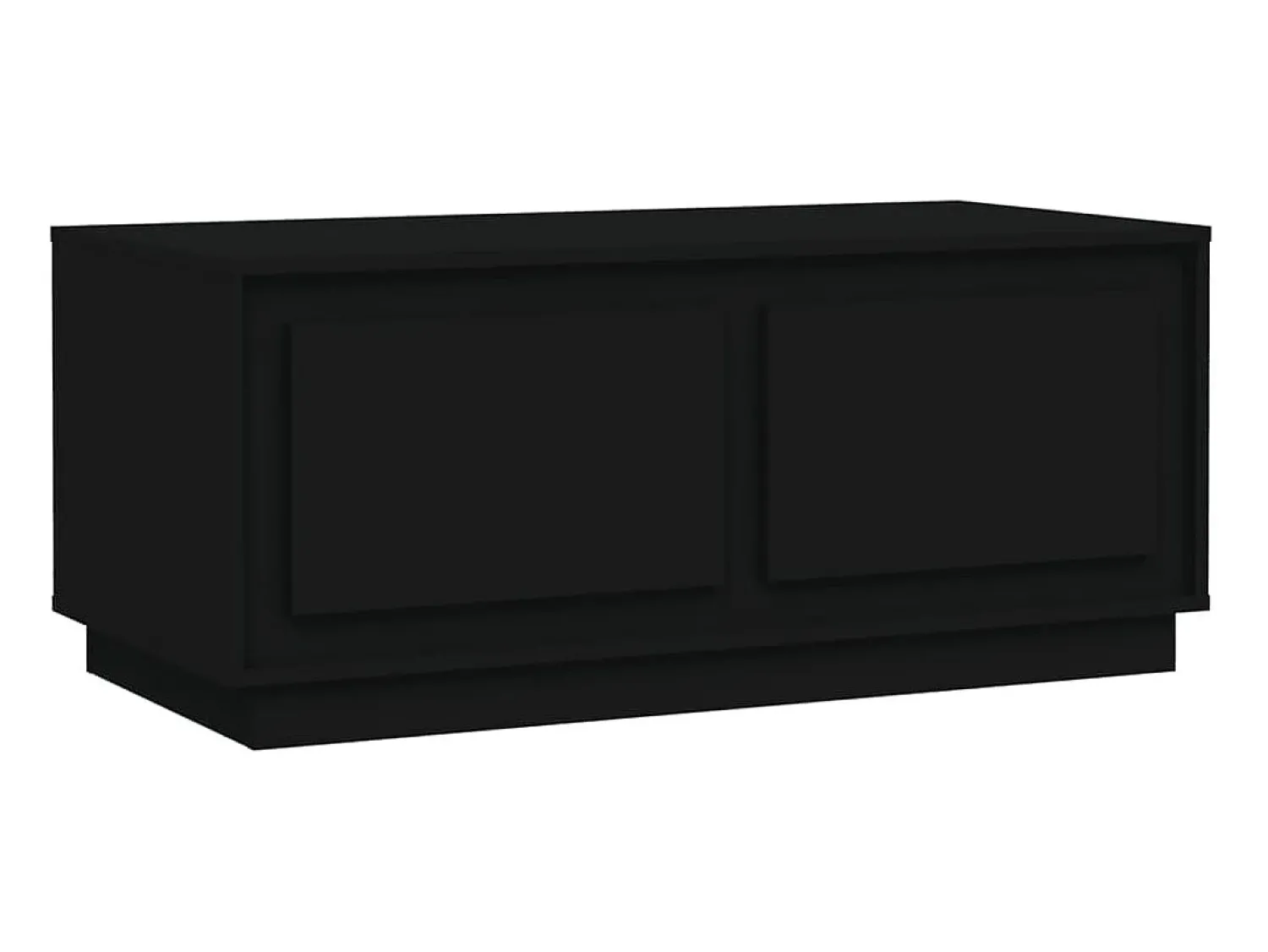 Móvel De Tv| Mesa de centro 102x50x44 cm derivados de madeira PT192820 Preto