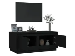 Móvel De Tv| Mesa de centro 102x50x44 cm derivados de madeira PT192820 Preto