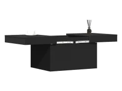 New Mesa de centro 80x55x40 cm derivados de madeira PT384339 Preto